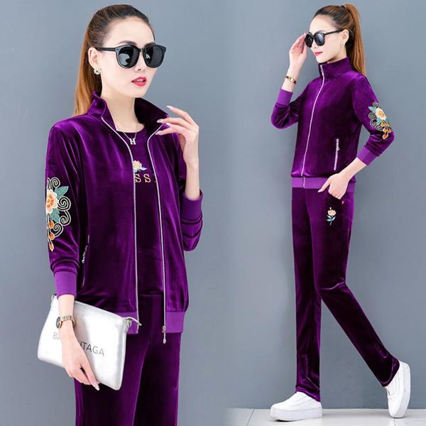 women's two piece pants large size 4xl three set women casual mom's velvet tracksuits print t-short coat and loose sportswear jogg, White
women's two piece pants large size 4xl three set women casual mom's velvet tracksuits print t-short coat and loose sportswear jogg, White