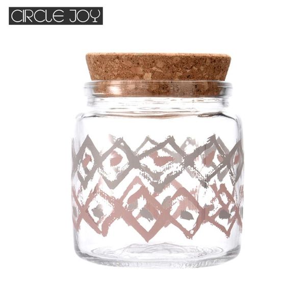 smart home control circle joy glass storage tank food container with cork sers sealed kitchen miscellaneous grain organizer
smart home control circle joy glass storage tank food container with cork sers sealed kitchen miscellaneous grain organizer