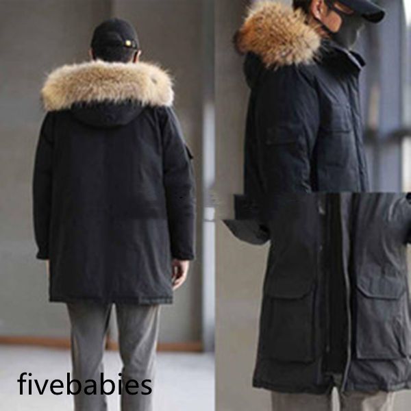 goose canadian coatpremium men's down fashion long winter coat hoodie big wolf fur collar manteau d 'hiver hommes casual thermal j, Black
goose canadian coatpremium men's down fashion long winter coat hoodie big wolf fur collar manteau d 'hiver hommes casual thermal j, Black