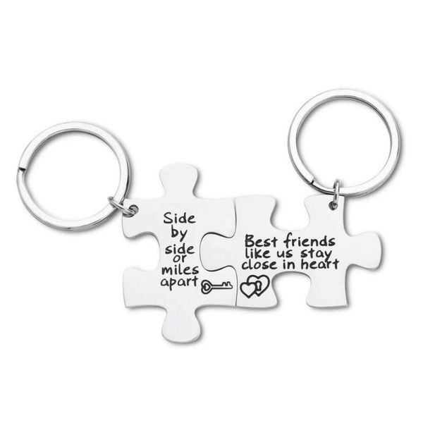 keychains friend key chain gifts for men women girls side by or miles apart keyring birthday sister teen boys, Silver
keychains friend key chain gifts for men women girls side by or miles apart keyring birthday sister teen boys, Silver