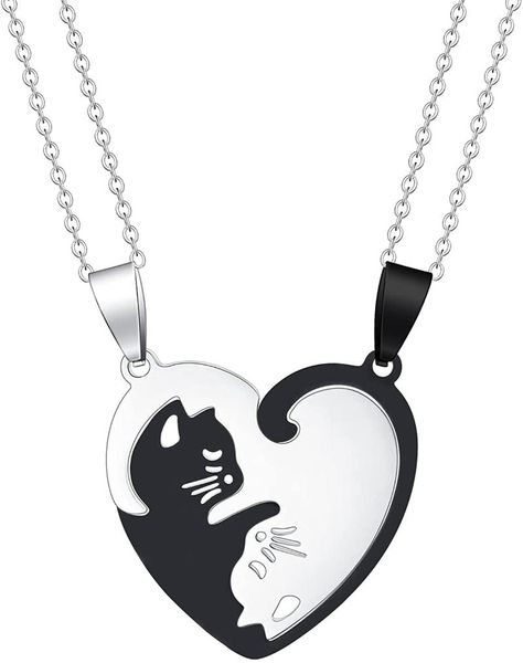 chokers 2 cat matching necklaces friend girls fashion couples friendship pendant heart yin yang necklace for, Golden;silver
chokers 2 cat matching necklaces friend girls fashion couples friendship pendant heart yin yang necklace for, Golden;silver