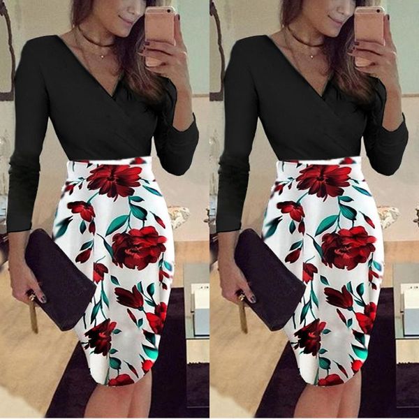 casual dresses fashion women polka dot long sleeve floral boho print mid dress for elegent ladies party clubwear, Black;gray
casual dresses fashion women polka dot long sleeve floral boho print mid dress for elegent ladies party clubwear, Black;gray