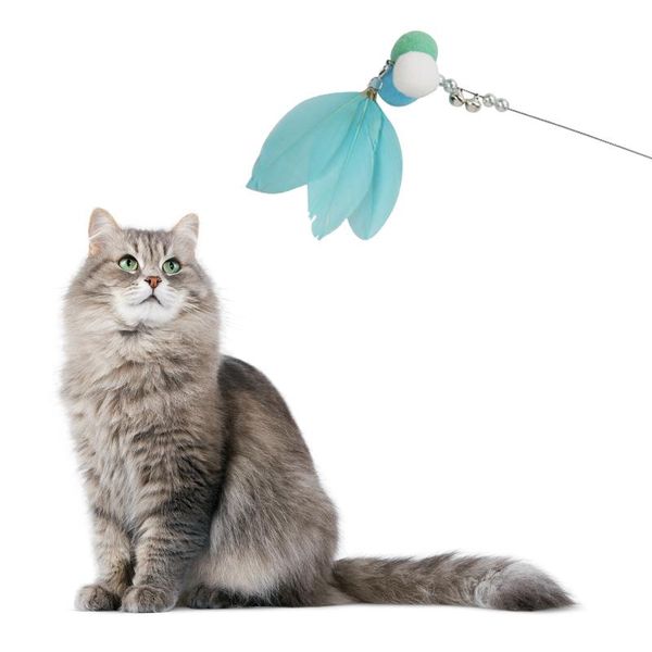 cat toys interactive stick bell feather funny rod plush kitten teaser wand playing toy
cat toys interactive stick bell feather funny rod plush kitten teaser wand playing toy