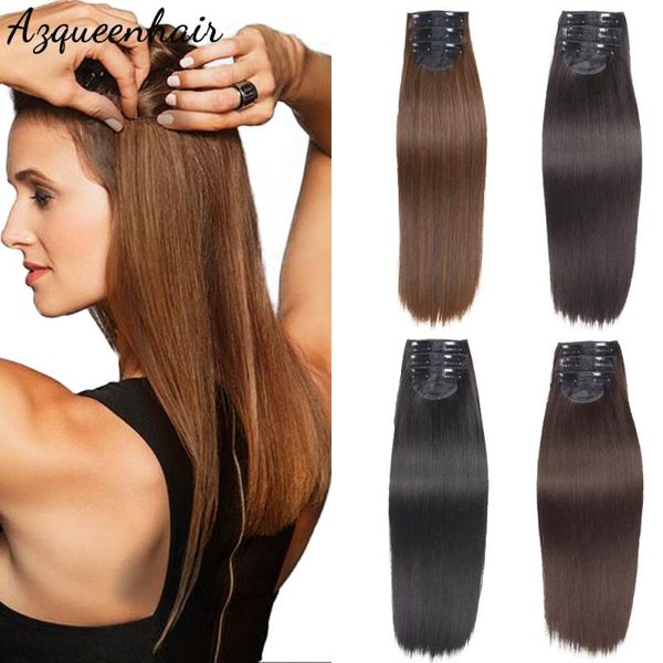 synthetic wigs azqueen clip-on hair natural black blonde brown false piece high temperature fiber
synthetic wigs azqueen clip-on hair natural black blonde brown false piece high temperature fiber