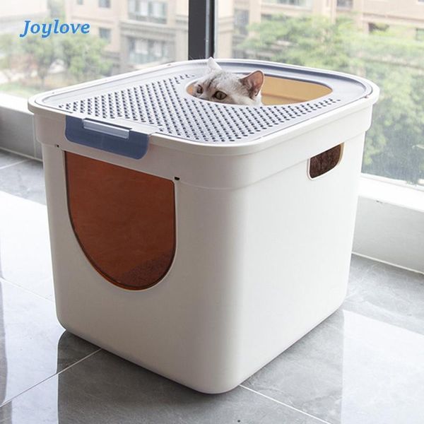 deodorant semi-enclosed large cat toilet design entry litter box easy access to supplies drop dog apparel
deodorant semi-enclosed large cat toilet design entry litter box easy access to supplies drop dog apparel