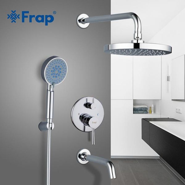 frap bathroom shower faucet round abs head bath mixers set with handshower wall mount system arm y24011 sets
frap bathroom shower faucet round abs head bath mixers set with handshower wall mount system arm y24011 sets