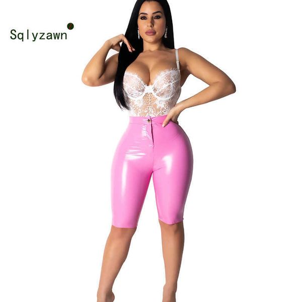 women summer bright faux leather short pant skinny knee length pants casual pu zipper fly capris trousers candy color s-2xl 210709, Black;white
women summer bright faux leather short pant skinny knee length pants casual pu zipper fly capris trousers candy color s-2xl 210709, Black;white