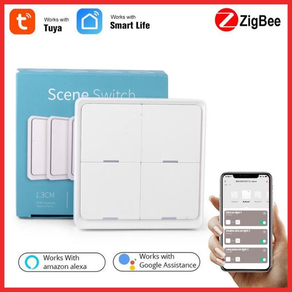 smart home control 4 gang tuya zigbee wireless 12 scene switch push button controller battery powered automation scenario for devices
smart home control 4 gang tuya zigbee wireless 12 scene switch push button controller battery powered automation scenario for devices