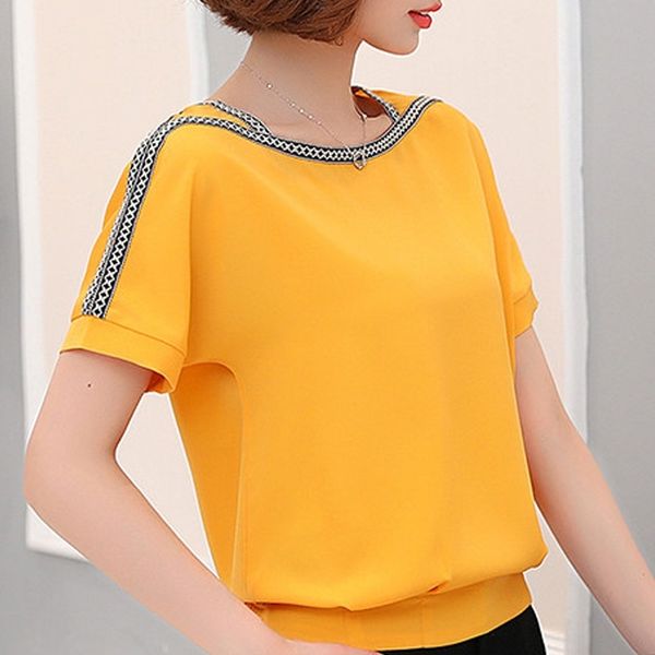 summer short sleeve blouse women blusas mujer de moda chiffon blouse shirt clothes 3xl plus size blouse women c928 210426, White
summer short sleeve blouse women blusas mujer de moda chiffon blouse shirt clothes 3xl plus size blouse women c928 210426, White