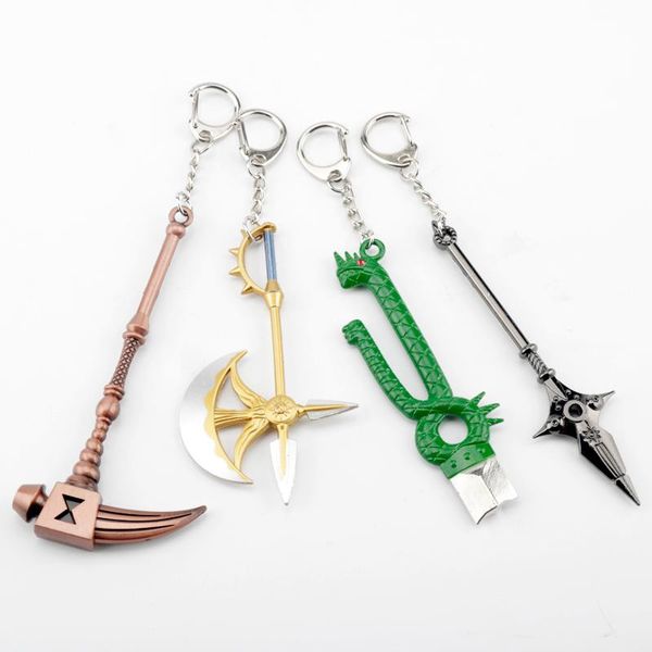 keychains the seven deadly sins key chain axe rhitta spear alloy keychain accessories pendant ring charms for ladies, Silver
keychains the seven deadly sins key chain axe rhitta spear alloy keychain accessories pendant ring charms for ladies, Silver