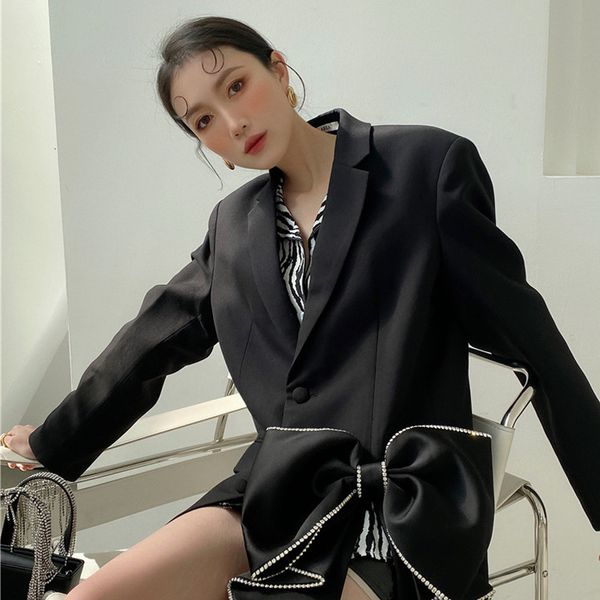 blazers temperament small suit women's european and american style diamond studded big long sleeve bow casual jacket jacket2021, White;black
blazers temperament small suit women's european and american style diamond studded big long sleeve bow casual jacket jacket2021, White;black