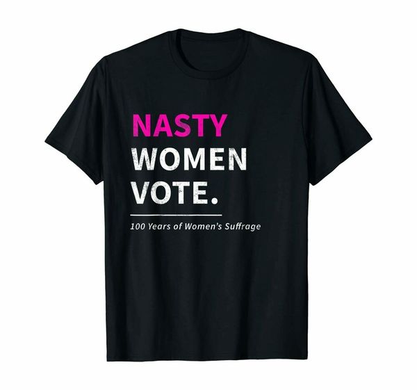 nasty women vote shirt suffrage centennial 19th amendment t-shirt, White;black
nasty women vote shirt suffrage centennial 19th amendment t-shirt, White;black