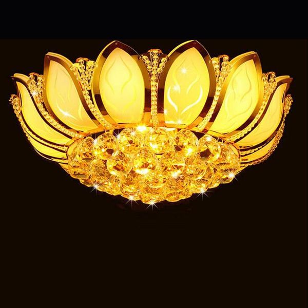 ceiling lights lotus crystal led lamp round living room bedroom lighting fixture home
ceiling lights lotus crystal led lamp round living room bedroom lighting fixture home