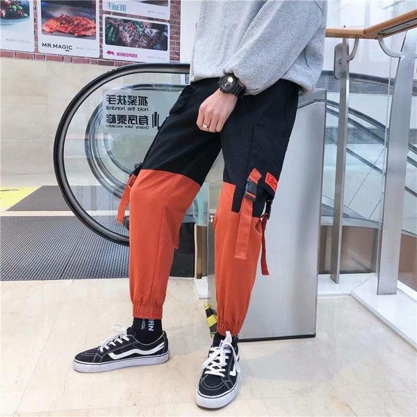 men's pants cargo joggers men harem multi-pocket ribbons man sweatpants streetwear casual elastic waist male trouser, Black
men's pants cargo joggers men harem multi-pocket ribbons man sweatpants streetwear casual elastic waist male trouser, Black