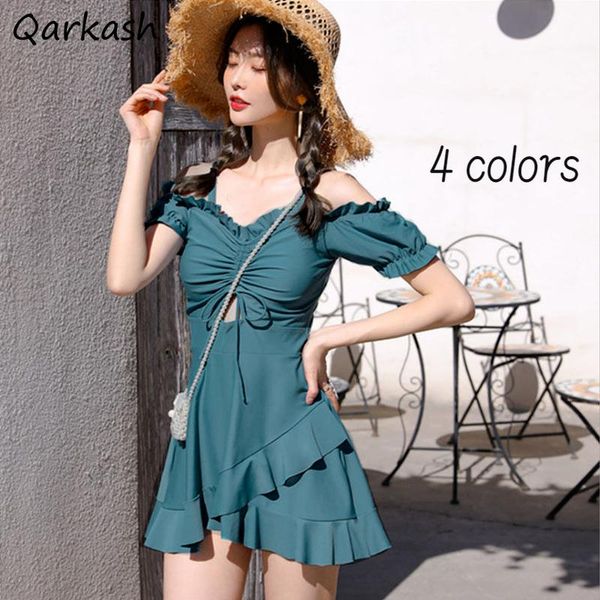 women's swimwear cover-up women korean style sweet ruffles solid summer mori girl beachwear pareos playa mujer lace-up tender high wais, White;black
women's swimwear cover-up women korean style sweet ruffles solid summer mori girl beachwear pareos playa mujer lace-up tender high wais, White;black