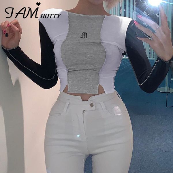 vintage patchwork split crop tees women gothic long sleeve embroidery casual aesthetic girls t-shirts autumn 2021 iamy, White
vintage patchwork split crop tees women gothic long sleeve embroidery casual aesthetic girls t-shirts autumn 2021 iamy, White