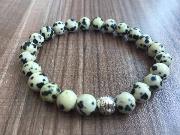 charm bracelets 8mm dalmatian jaspers bracelet silver beads accessories yoga prayer mala round bead, Golden;silver
charm bracelets 8mm dalmatian jaspers bracelet silver beads accessories yoga prayer mala round bead, Golden;silver