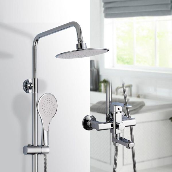 chrome bath shower mixer faucet rotate tub spout bathroom wall mount rainfall system with handshower sets
chrome bath shower mixer faucet rotate tub spout bathroom wall mount rainfall system with handshower sets