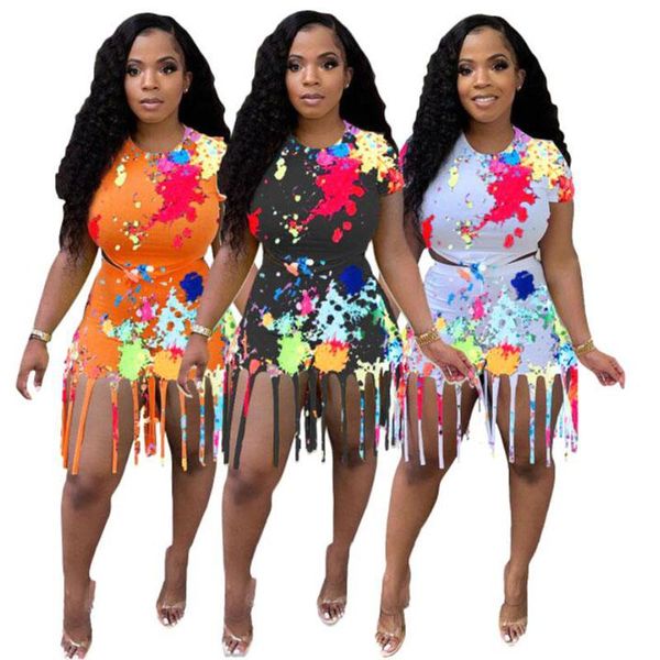 women's tracksuits tie dye two piece set short sleeve crop tassel biker shorts for women summer outfits tracksuit matching sets, Gray
women's tracksuits tie dye two piece set short sleeve crop tassel biker shorts for women summer outfits tracksuit matching sets, Gray