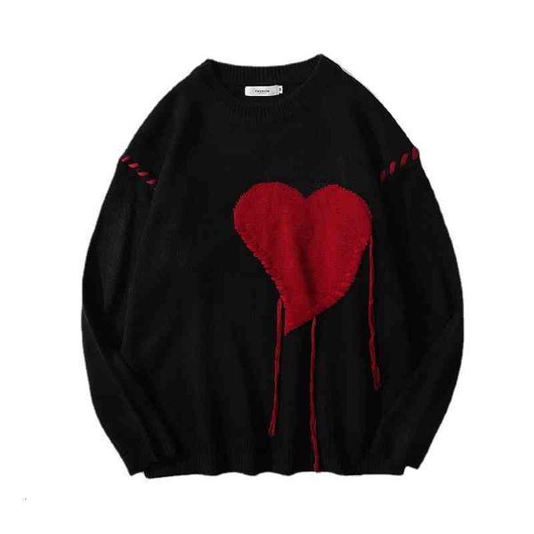 women's sweaters knitted harajuku winter clothes women oversized heart long sleeve gothic fashion streetwear pullovers female zyg4, White;black
women's sweaters knitted harajuku winter clothes women oversized heart long sleeve gothic fashion streetwear pullovers female zyg4, White;black
