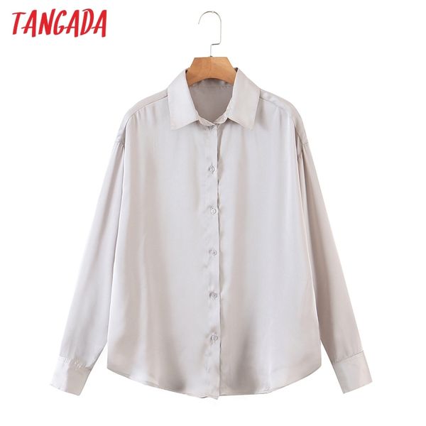 women satin shirts long sleeve solid turn down collar elegant office ladies work wear blouses qw13 210416, White
women satin shirts long sleeve solid turn down collar elegant office ladies work wear blouses qw13 210416, White