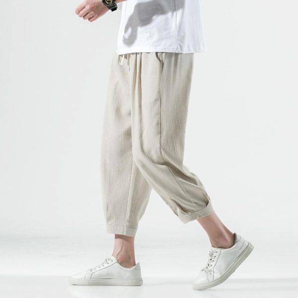 men's pants mrgb chinese style summer cotton linen casual pant vintage solid color loose men harem straight calf-length for male, Black
men's pants mrgb chinese style summer cotton linen casual pant vintage solid color loose men harem straight calf-length for male, Black