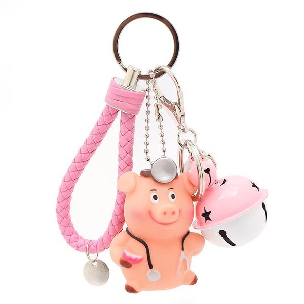keychains fashion women jewelry gifts key chain lovely bell pig keyring car holder simple leather keychain, Silver
keychains fashion women jewelry gifts key chain lovely bell pig keyring car holder simple leather keychain, Silver