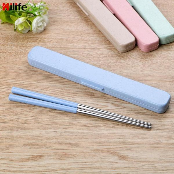 chopsticks 1 pair 304 stainless steel with storage box wheat straw sticks chinese portable travel
chopsticks 1 pair 304 stainless steel with storage box wheat straw sticks chinese portable travel