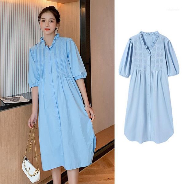 9982# summer chic ins korean fashion cotton maternity dress elegant a line slim clothes for pregnant women pregnancy clothing1, White
9982# summer chic ins korean fashion cotton maternity dress elegant a line slim clothes for pregnant women pregnancy clothing1, White
