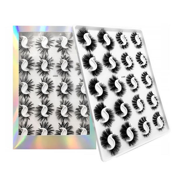 20 pairs 3d faux mink false eyelashes thick natural long dramatic fluffy soft wispy volume cross reusable eyelash makeup
20 pairs 3d faux mink false eyelashes thick natural long dramatic fluffy soft wispy volume cross reusable eyelash makeup