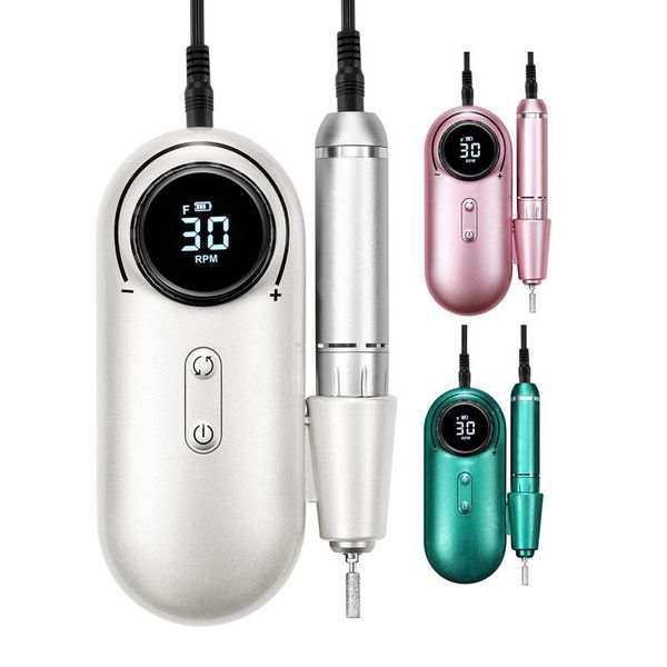 nail art equipment 25w rechargeable drill machine strong power portable electric nails for manicure pedicure cutter, Silver
nail art equipment 25w rechargeable drill machine strong power portable electric nails for manicure pedicure cutter, Silver