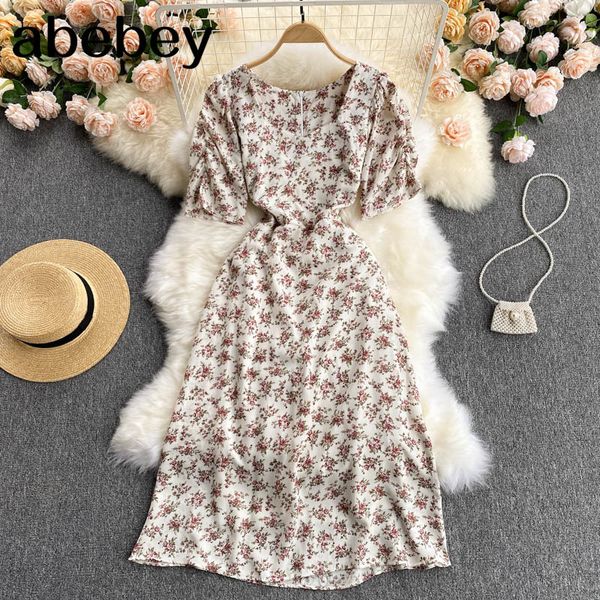women french floral dress sweet puff sleeve v neck a-line es summer bohemian print casual vacation 210512, Black;gray
women french floral dress sweet puff sleeve v neck a-line es summer bohemian print casual vacation 210512, Black;gray