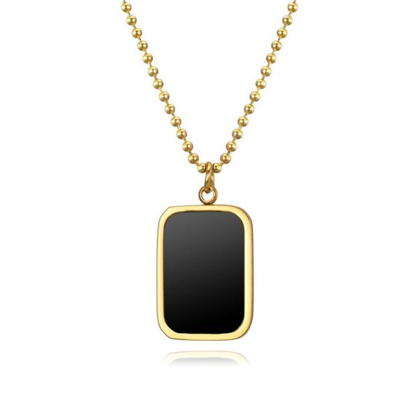 pendant necklaces retro double-sided square brand wave beads necklace female tide titanium steel personality cold wind temperament clavicle, Silver
pendant necklaces retro double-sided square brand wave beads necklace female tide titanium steel personality cold wind temperament clavicle, Silver
