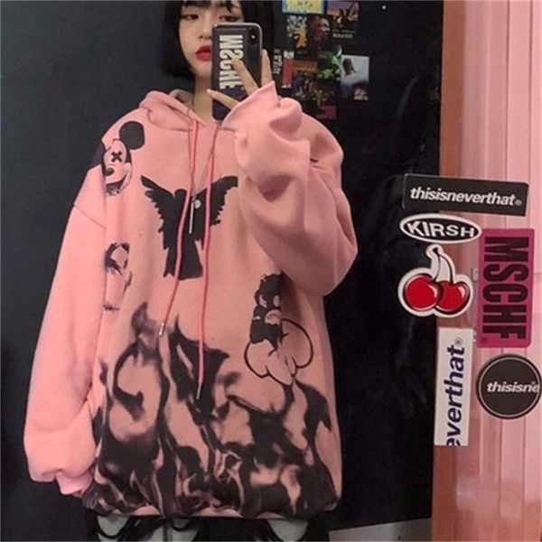 women's hoodies & sweatshirts y2k women sweatshirt hooded loose tracksuit plus size harajuku blouses pullover sudaderas con capucha, Black
women's hoodies & sweatshirts y2k women sweatshirt hooded loose tracksuit plus size harajuku blouses pullover sudaderas con capucha, Black