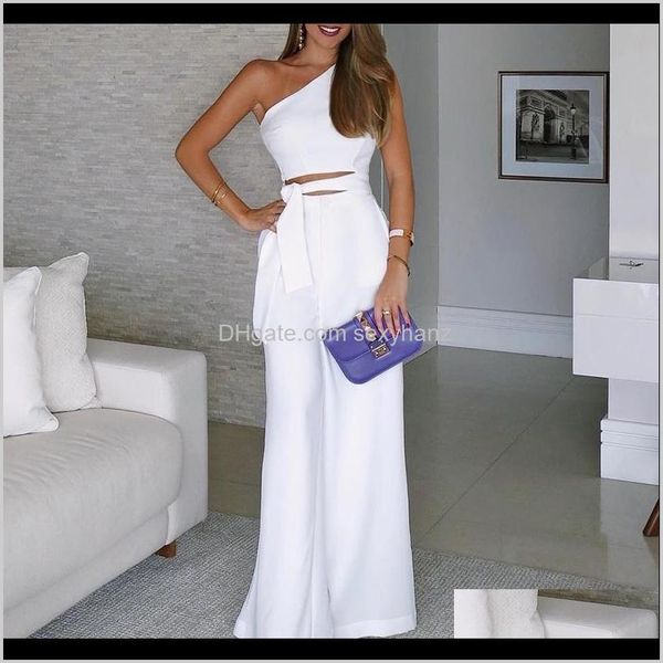 clothing apparel drop delivery 2021 women white lace-up office jumpsuits for one shoulder jumpsuit backless slash neck wide leg pants wo, Black;white
clothing apparel drop delivery 2021 women white lace-up office jumpsuits for one shoulder jumpsuit backless slash neck wide leg pants wo, Black;white