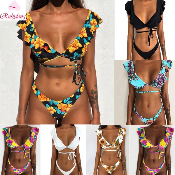rubylong 2021 ruffles bikini women vintage swimsuit brazilian thong bikini set female retro swimwear push up bathing suit
rubylong 2021 ruffles bikini women vintage swimsuit brazilian thong bikini set female retro swimwear push up bathing suit