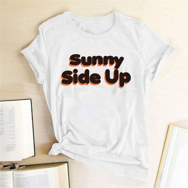 sunny side up letter men t shirt print cotton for summer korean style clothes fashion camisetas mujer, White;black
sunny side up letter men t shirt print cotton for summer korean style clothes fashion camisetas mujer, White;black
