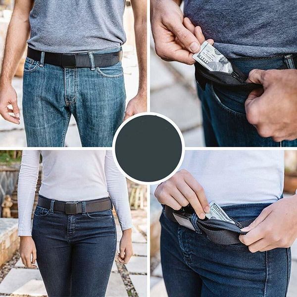 travel security belt invisible money pouch wallet pockets waist qw support, Black;gray
travel security belt invisible money pouch wallet pockets waist qw support, Black;gray