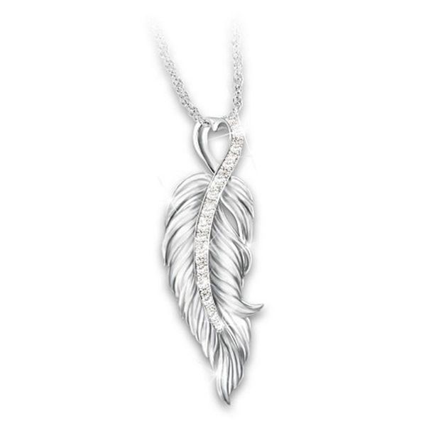 chains fashion exquisite creative feather shape ladies birthday gift pendant necklace anniversary party jewelry wholesale, Silver
chains fashion exquisite creative feather shape ladies birthday gift pendant necklace anniversary party jewelry wholesale, Silver