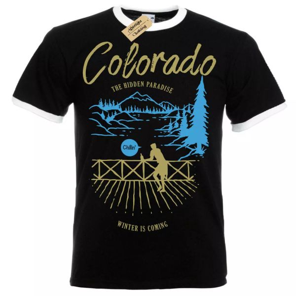 hidden paradise camiseta colorado invierno coming hombre ringer, White;black
hidden paradise camiseta colorado invierno coming hombre ringer, White;black