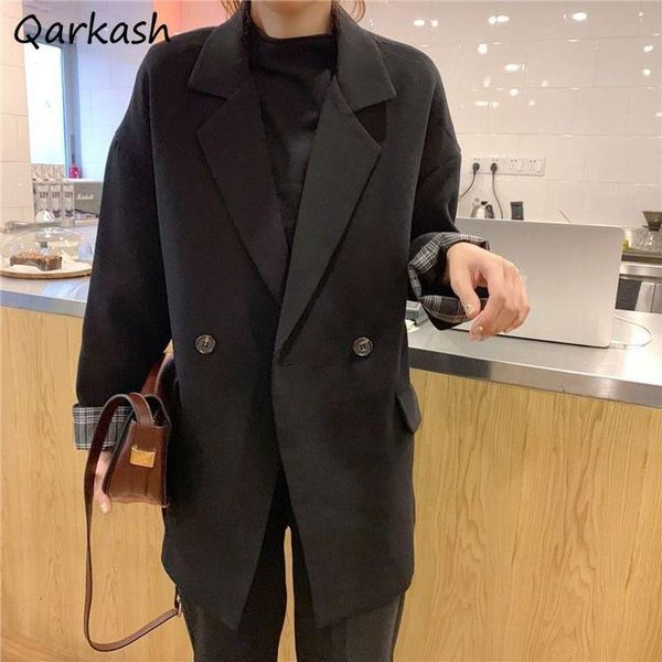 women's suits & blazers women office lady loose spring chic fashion double breasted elegant solid feminine street style outerwear all, White;black
women's suits & blazers women office lady loose spring chic fashion double breasted elegant solid feminine street style outerwear all, White;black