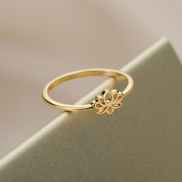 wedding rings vintage hollow carving lotus ring for women gold stainless steel fashion jewelry family gift, Slivery;golden
wedding rings vintage hollow carving lotus ring for women gold stainless steel fashion jewelry family gift, Slivery;golden