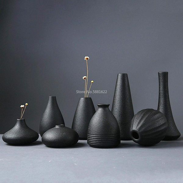 modern 8 style black ceramic flower arrangement small vase home decoration tableornament crafts vases
modern 8 style black ceramic flower arrangement small vase home decoration tableornament crafts vases