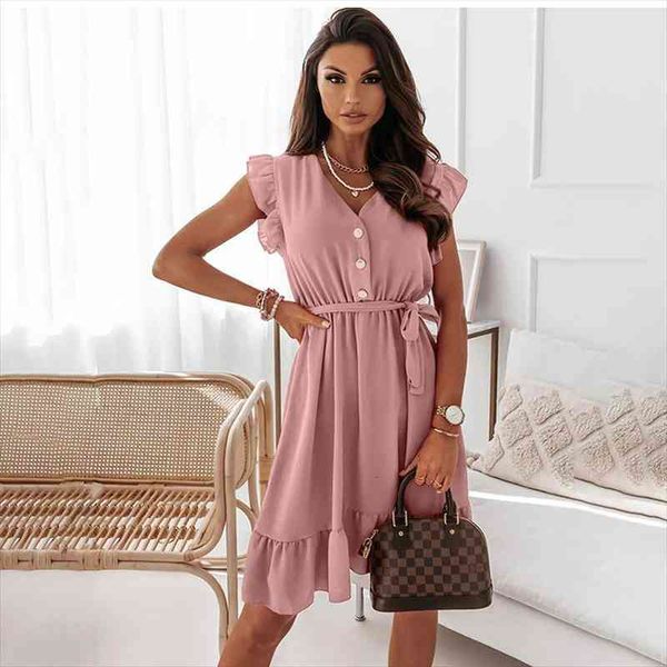 summer dress fashion elegant ruffles sleeveless lace up dresses v-neck pink red sweet beach dress for women femme, Black;gray
summer dress fashion elegant ruffles sleeveless lace up dresses v-neck pink red sweet beach dress for women femme, Black;gray