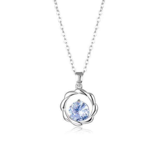 pendant necklaces recommend jewelry gift korean crystal zircon women's round drop clavicle party trendy statement for women, Silver
pendant necklaces recommend jewelry gift korean crystal zircon women's round drop clavicle party trendy statement for women, Silver