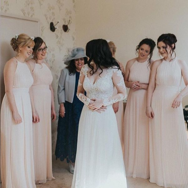 bridesmaid dress a line ball gown dresses evening plus size custom o-neck sleeveless formal chiffon prom party, White;pink
bridesmaid dress a line ball gown dresses evening plus size custom o-neck sleeveless formal chiffon prom party, White;pink