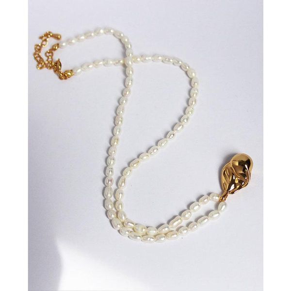 pendant necklaces european and american brass freshwater pearl metal concave convex temperament fashionable clavicle necklace female, Silver
pendant necklaces european and american brass freshwater pearl metal concave convex temperament fashionable clavicle necklace female, Silver