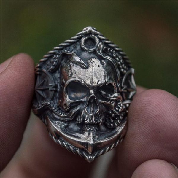 cluster rings retro male silver color stainless steel ring overbearing skull viking squid hip-hop punk party, Golden;silver
cluster rings retro male silver color stainless steel ring overbearing skull viking squid hip-hop punk party, Golden;silver