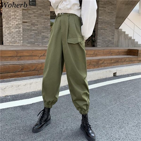women's pants & capris woherb harajuku streetwear cargo women casual joggers sweatpants high waist loose female trousers korean pantalo, Black;white
women's pants & capris woherb harajuku streetwear cargo women casual joggers sweatpants high waist loose female trousers korean pantalo, Black;white