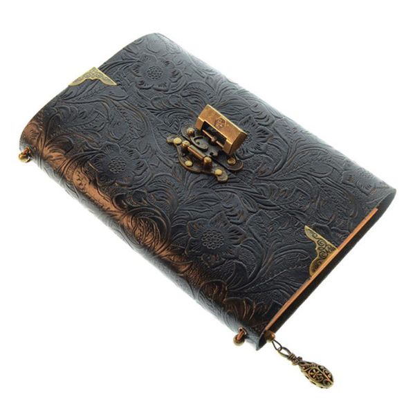 embossed pattern soft leather travel notebook with lock key diary notepad kraft paper for business sketching writing notepads, Purple;pink
embossed pattern soft leather travel notebook with lock key diary notepad kraft paper for business sketching writing notepads, Purple;pink